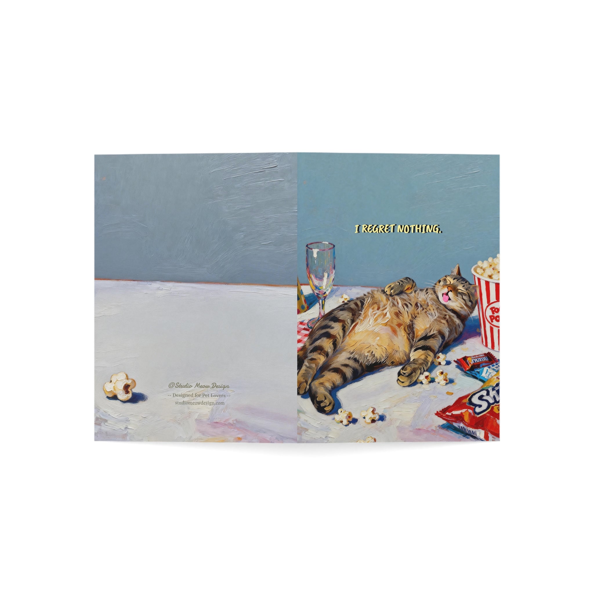 “I regret nothing "－Hand-Painted Style Art Card