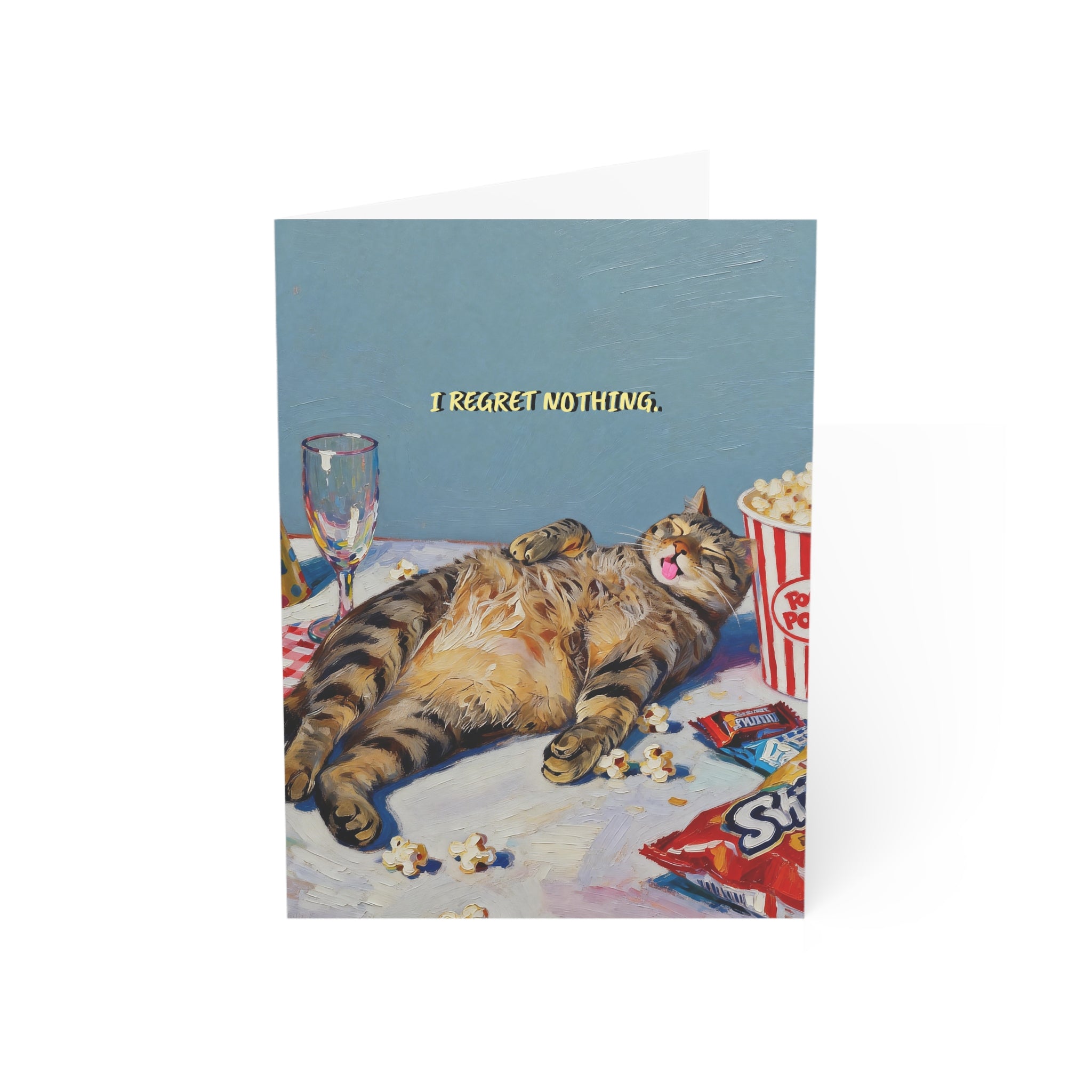 “I regret nothing "－Hand-Painted Style Art Card