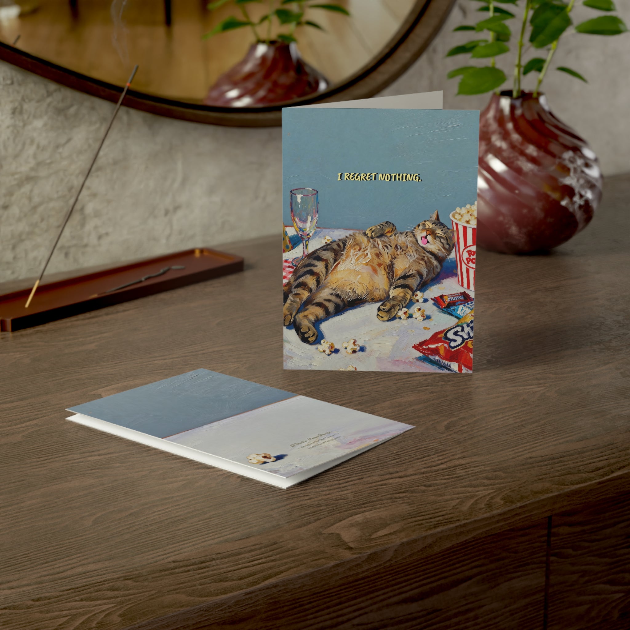 “I regret nothing "－Hand-Painted Style Art Card