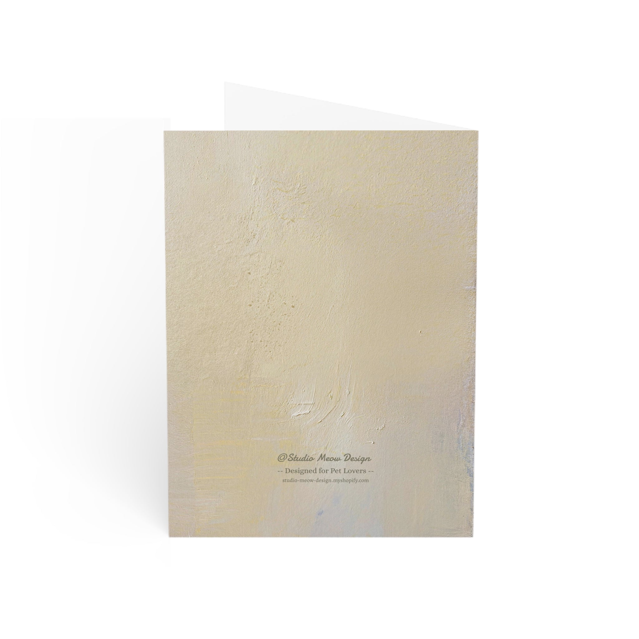 “Every Day Is Brighter With You” －Hand-Painted Style Border Collie Fine Art Card