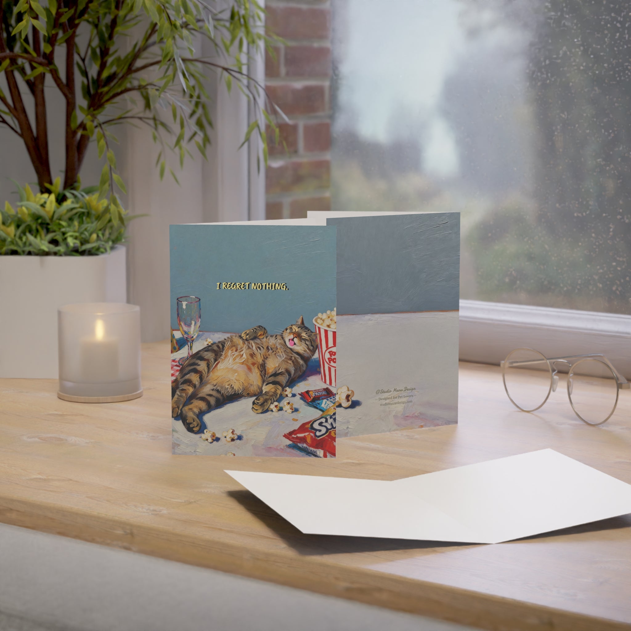 “I regret nothing "－Hand-Painted Style Art Card