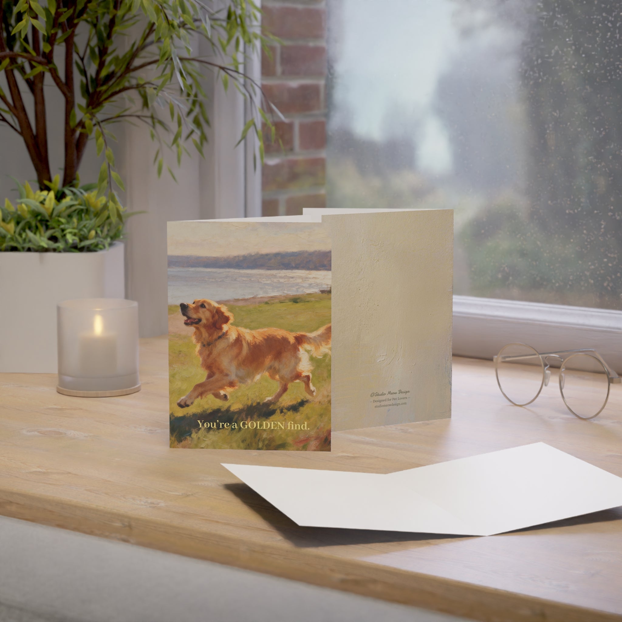 "You’re a Golden Find"－Hand-Painted Style Art Card